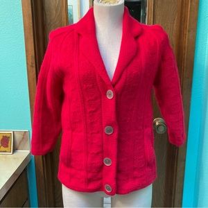 Vintage Red Cardigan